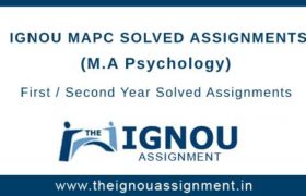 Ignou MAPC Solved Assignment