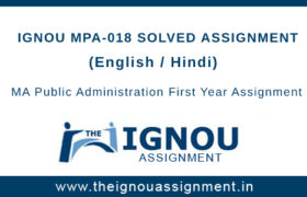 MPA-18 Solved Assignment