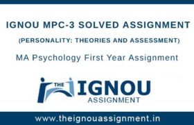 MPC-3 Solved Assignment