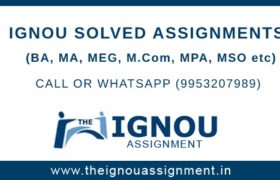 Ignou Solved Assignment