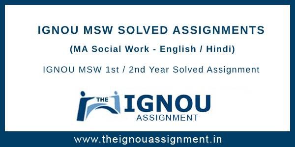 msw solved assignment