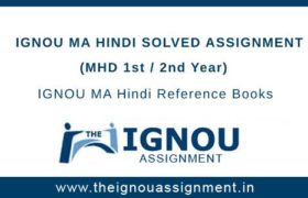 Ignou MA Hindi Solved Assignment