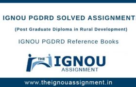 Ignou PGDRD Solved Assignments