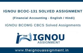 IGNOU BCOC-131 Solved Assignment