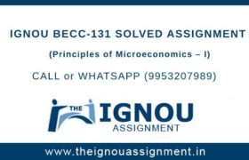 IGNOU BECC-131 Assignment