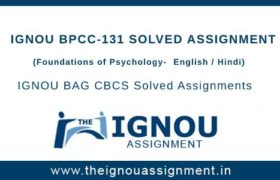 IGNOU BPCC-131 Solved Assignment