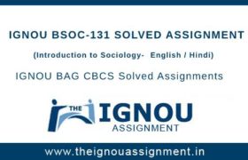 IGNOU BSOC-131 Solved Assignment