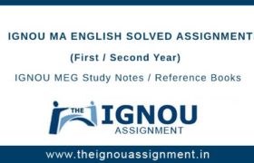 IGNOU MA English Assignments